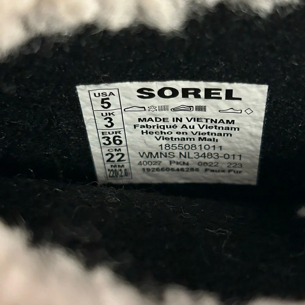 NWT Sorel Winter Carnival WP Boots Black Womens - Picture 4 of 6